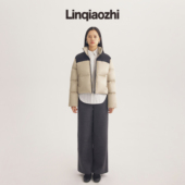 羽绒服女素觉外套超厚面包服女 新短款 90%白鹅绒 林乔芝23冬季