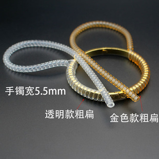 金手镯防磕碰磨损防刮保护套透明隐形金色戒指大小调节器缠绕绳圈