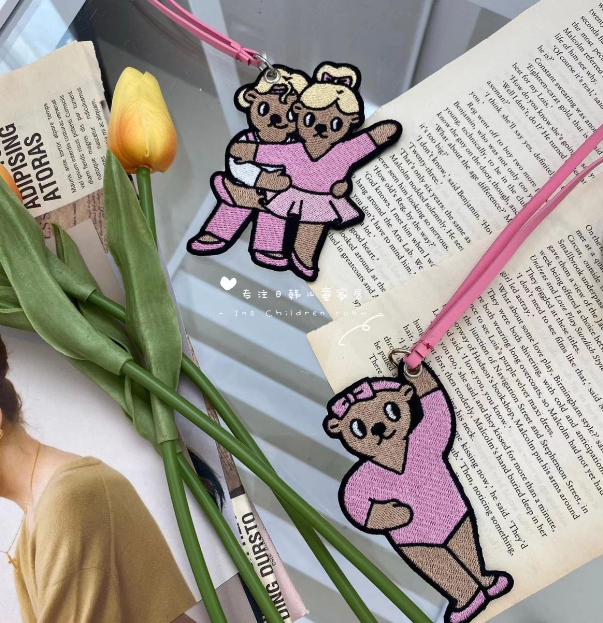 跳舞小熊包包钥匙挂饰长挂绳