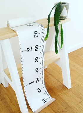 INS韩国儿童房装饰挂件宝宝身高尺拍摄背景婴儿测量尺测身高量尺