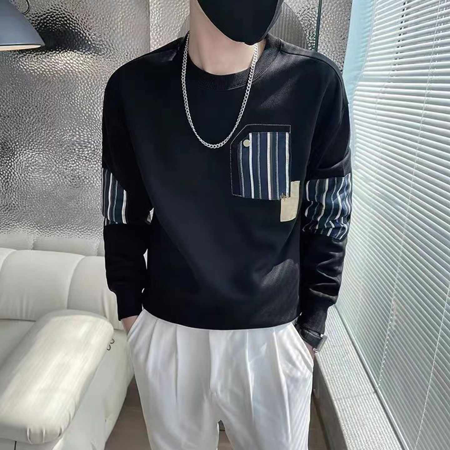 卫衣男士春秋季新款高级设计感潮