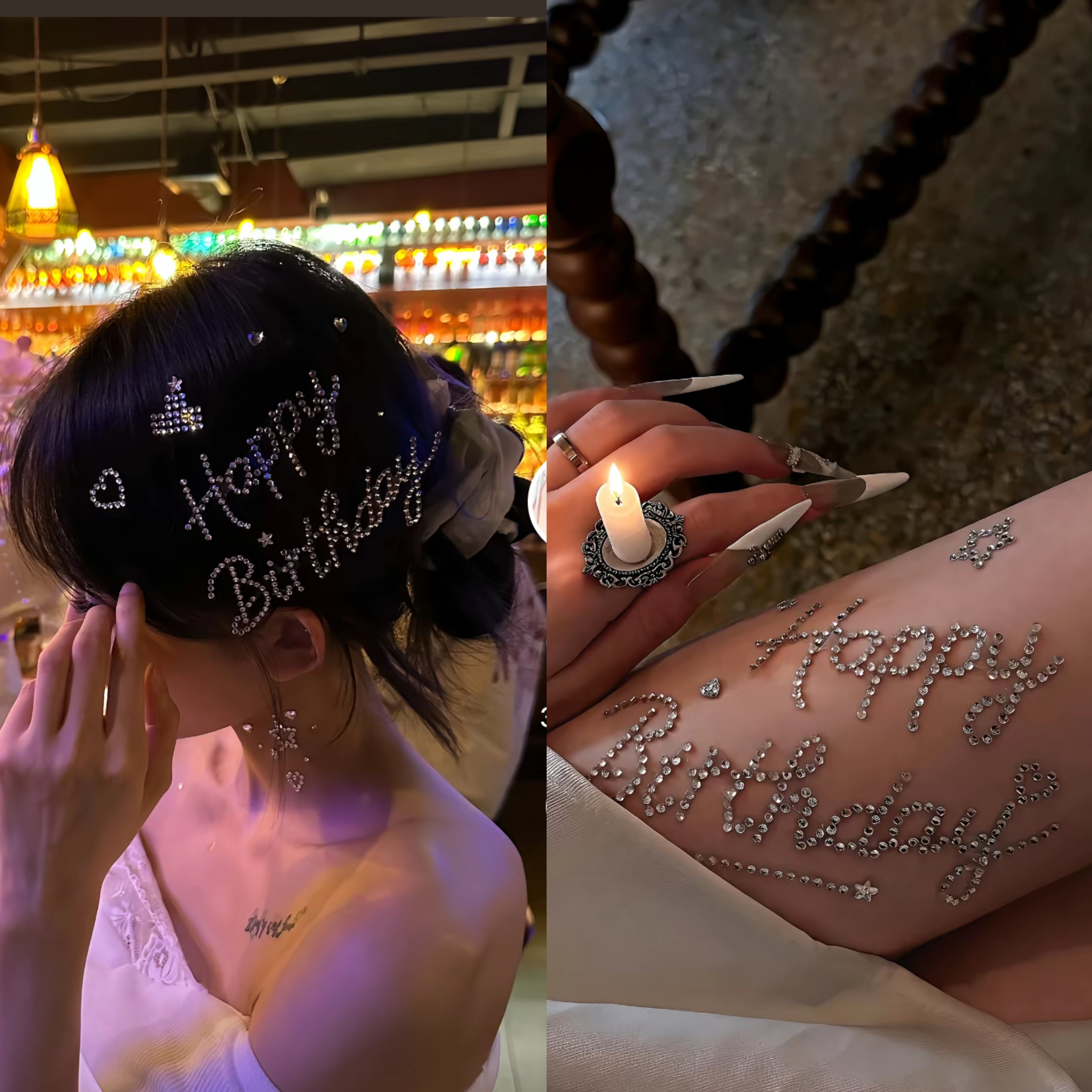 happybirthday钻石贴纸...