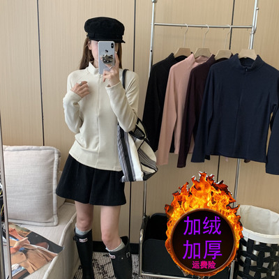 打底衫2025新款德绒半高领