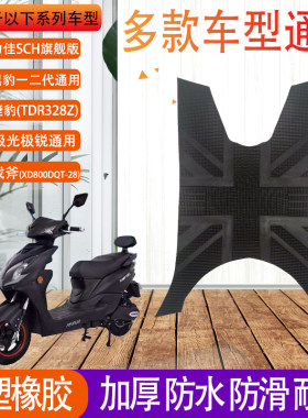 适用新日黑豹一二代捷豹爱玛力佳立马极光小刀战斧电动车脚垫通用