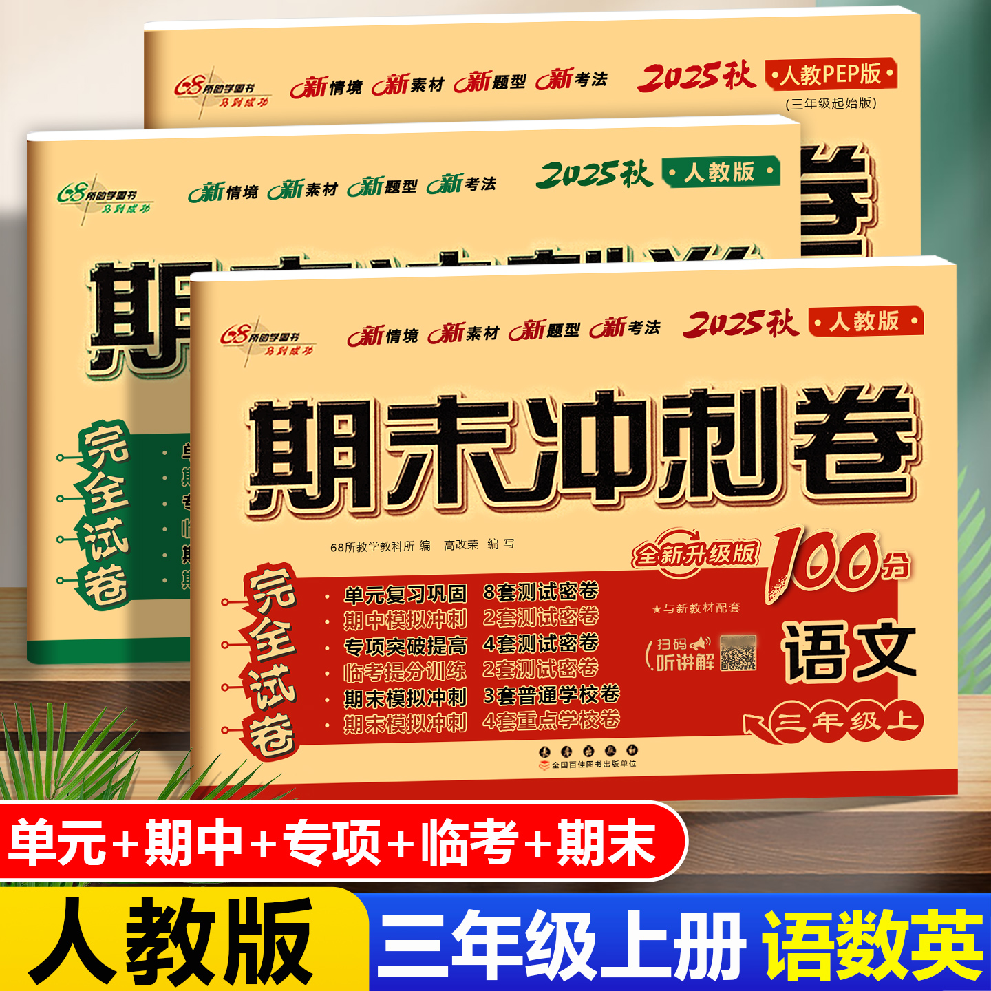 全套3册新版小学期末冲刺