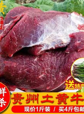 贵州黄牛肉新鲜现杀牛肉农家散养土牛肉生鲜牛肉黄牛肉腱子肉腿肉