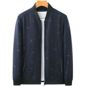 外套中年男士 休闲上衣中老年人男装 夹克衫 薄款 衣服 春秋季 爸爸秋装