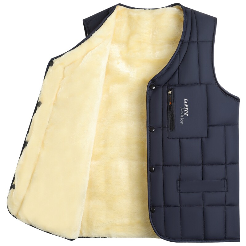 中老年人马甲男士加绒加厚爸爸保暖羽绒棉马夹背心爷爷秋冬装坎肩,男装,常规马甲,淘宝优惠券,粉丝福利购,淘宝优惠卷