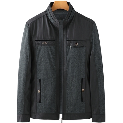 【商务休闲】中老年人夹克衫