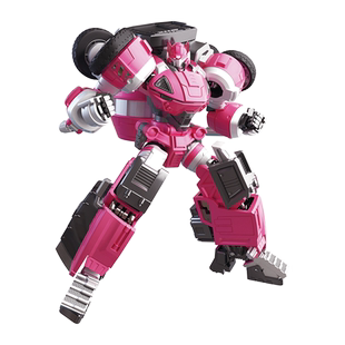 正版迷你特工队五炫机甲露西变形机器人女孩汽车儿童玩具金刚路西