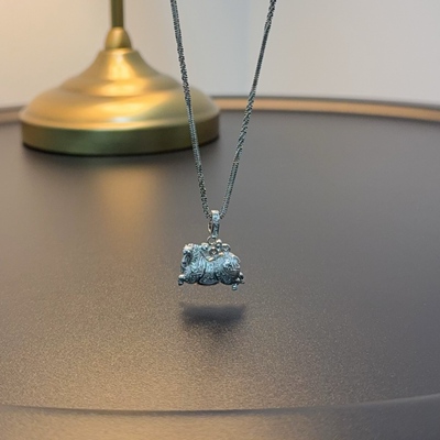 纯银马项链吊坠可拆卸925银饰马年NEAgs 0706