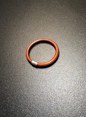 天然木鸡血藤纯手工指环纯银大拇指戒圈