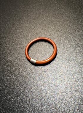 天然木鸡血藤纯手工指环纯银大拇指戒圈