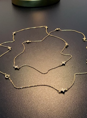 纯银长项链超细多种戴法925银饰NEAgg 0731