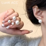 Серьги из жемчуга, серебро 925 пробы, легкий роскошный стиль, коллекция 2023