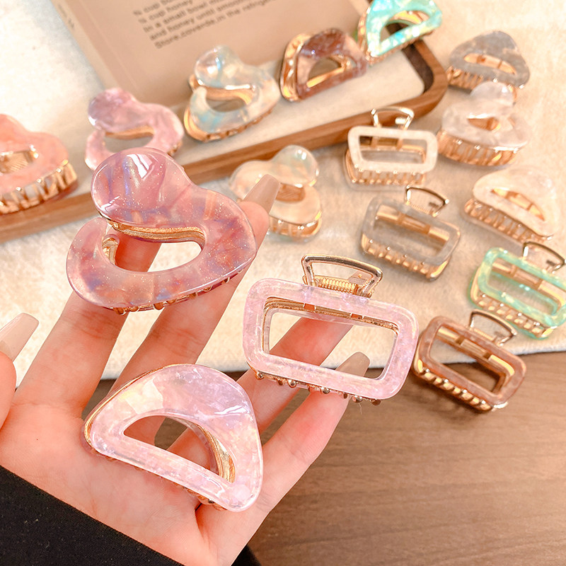 韩国超火发夹简约时尚网红同款后脑勺抓夹高级复古头饰个性夹子女