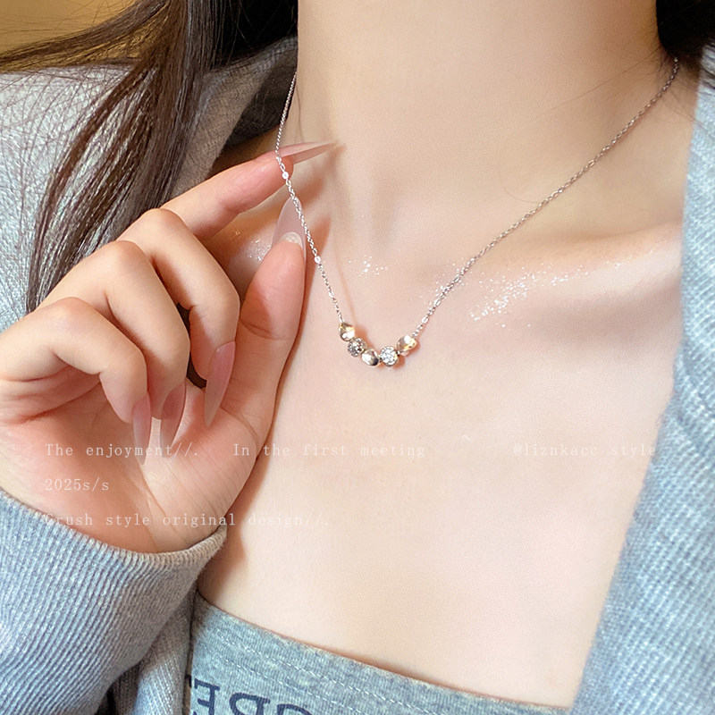 碎银子项链女2025新款适合夏天带的锁骨链甜酷气质辣妹风颈链礼物