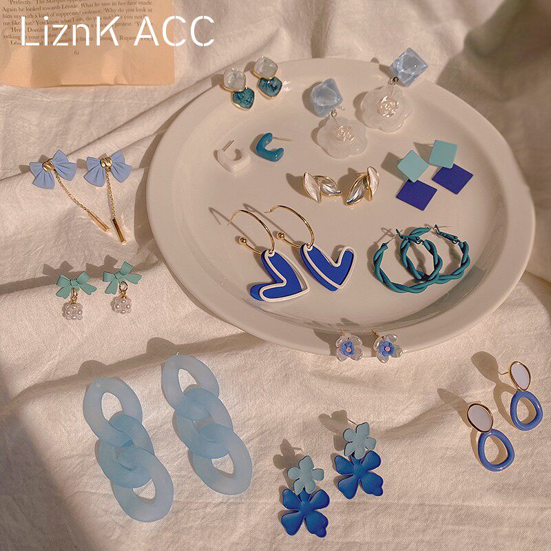 夏季款蓝色潮女高级小众