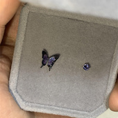 永夜紫色蝴蝶甜酷风耳钉女耳骨钉小巧迷你耳环2025年新款 爆款 耳饰