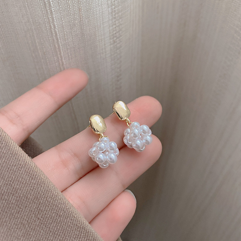 法式复古设计感吊坠耳环女时尚轻奢百搭小众高级感耳钉耳饰品