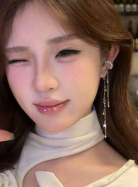 气质星星流苏珍珠耳骨夹无耳洞女精致高级感小众耳夹耳环百搭耳饰