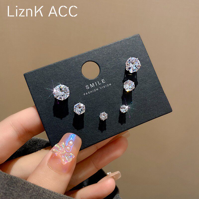 liznk日韩s925银女微镶不易掉色