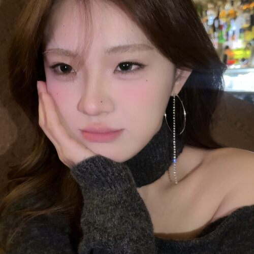 韩系大圆圈C形链条流苏耳钉女2026新款爆款高级感耳饰显脸小耳环