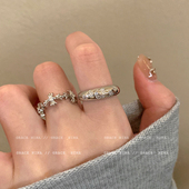 锆石圈圈耳环女2026新款 高级感轻奢小众气质素圈耳饰耳圈耳扣 爆款