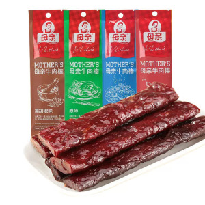 临期食品母亲牛肉棒22g*7包原味手撕牛肉干牛肉条肉脯健身露营