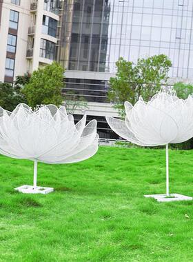 不锈钢大提琴钢琴白马拉花车雕塑售楼部婚纱摄影音符荷花道具摆件