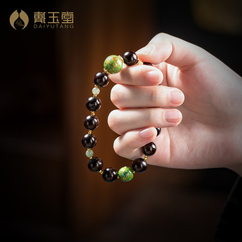 大漆佛珠小叶紫檀单色手串盘玩