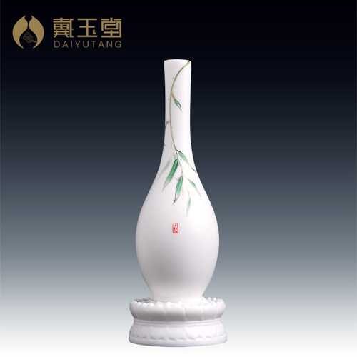 杨枝净瓶手绘花瓶慈航广场同款