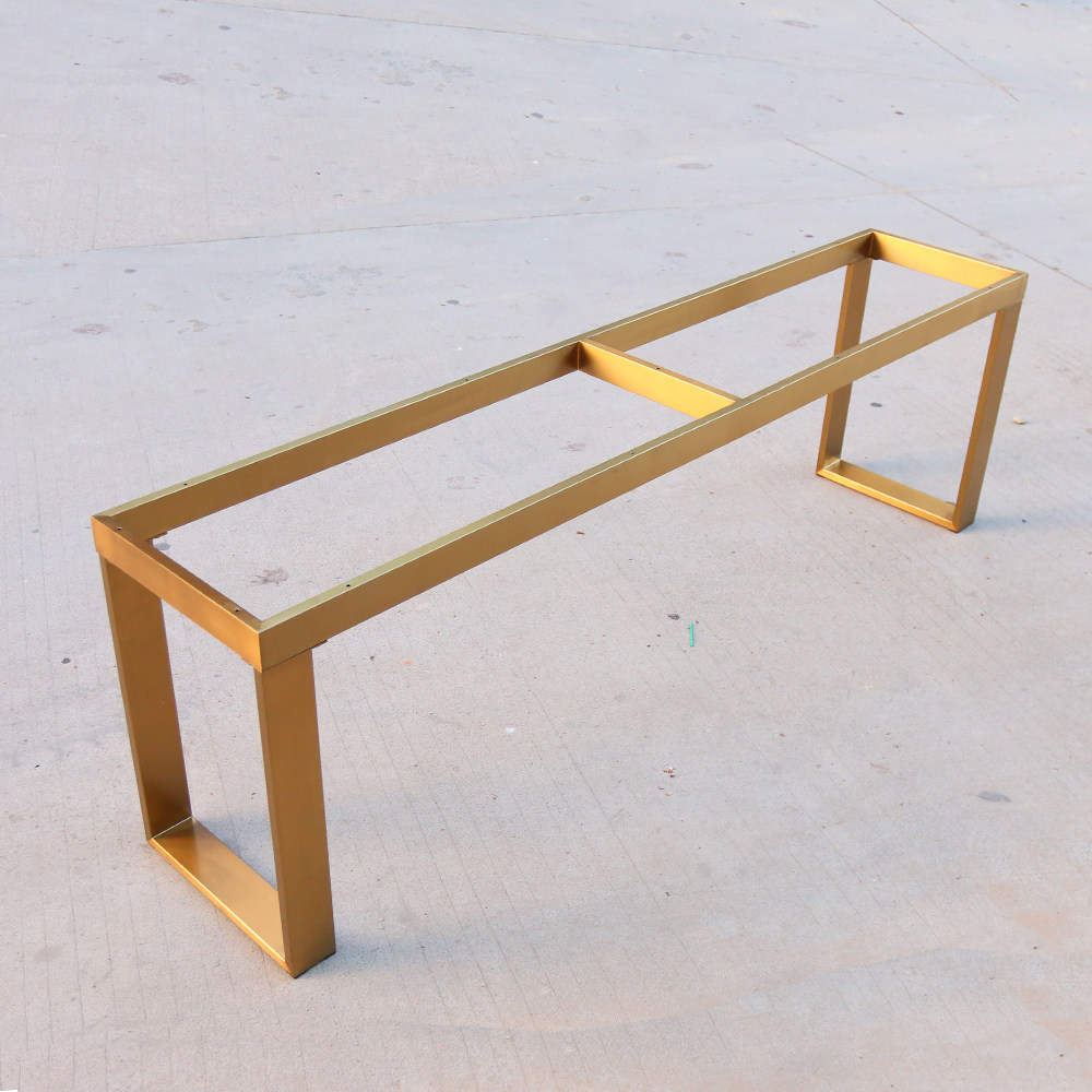 轻奢风格不锈钢凳腿休闲椅凳脚玄关换鞋凳子脚软包坐垫底座定做