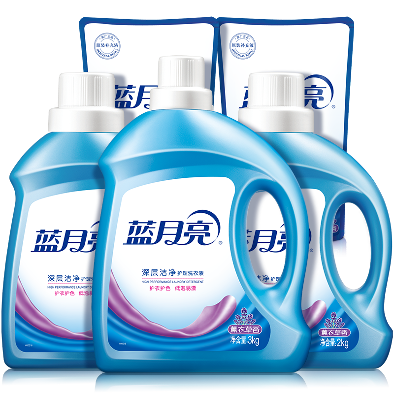 蓝月亮洗衣液官方旗舰店正品持久留香排行榜整箱批家用囤货瓶袋装