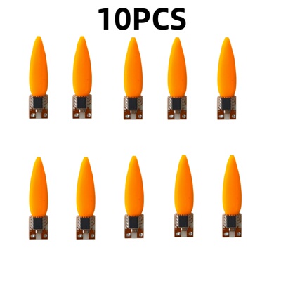 10个装LED电子蜡烛灯配件DC3-5V玉米型火焰灯芯蜡烛灯PCBA电路板