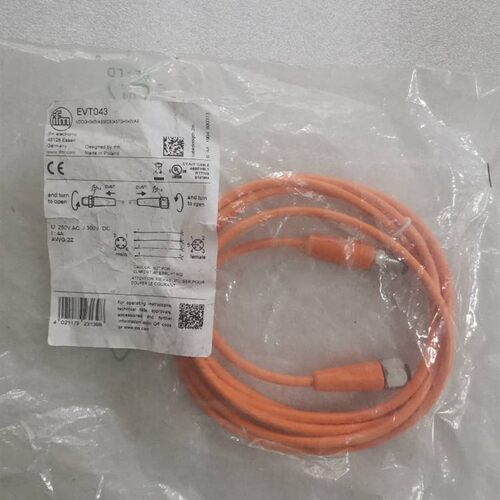 全新原装IFM连接线 EVT043 公母头 4芯 2米 现货