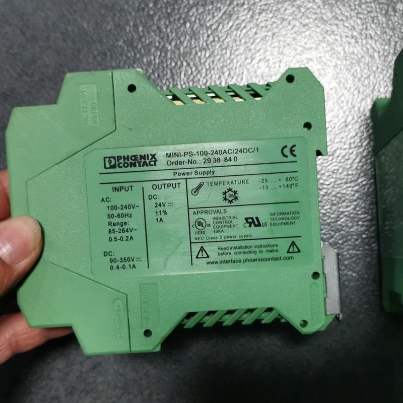 2938840 MINI-PS-100-240AC/24DC/1  二手现货