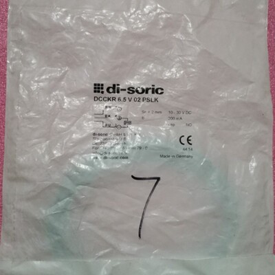 全新原装di-soric DCCKR 6.5 V 02 PSLK 现货