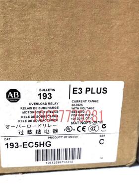 AB热继电器 193EC5HG 193EC3FF 询价