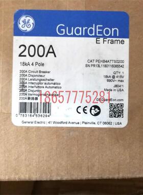 GE上海通用   PE250  CAT PEHB4AT0200 断路器 CAT PEHB4ATTS0200