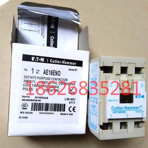 EATON/卡特拉汉莫CutlerHammer交流接触器AE16ENO  AE16EN0