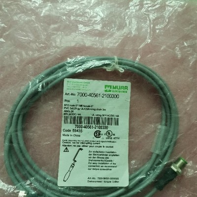 全新原装MURR连接线 7000-40561-2100300 M8转M12 现货
