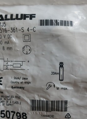 全新原装正品BALLUFF BES 516-361-S4-C  BES01J5 现货