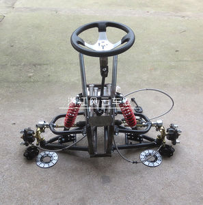 DIY卡丁车配件  改装四轮电动车前悬挂 沙滩车前桥转向刹车系统