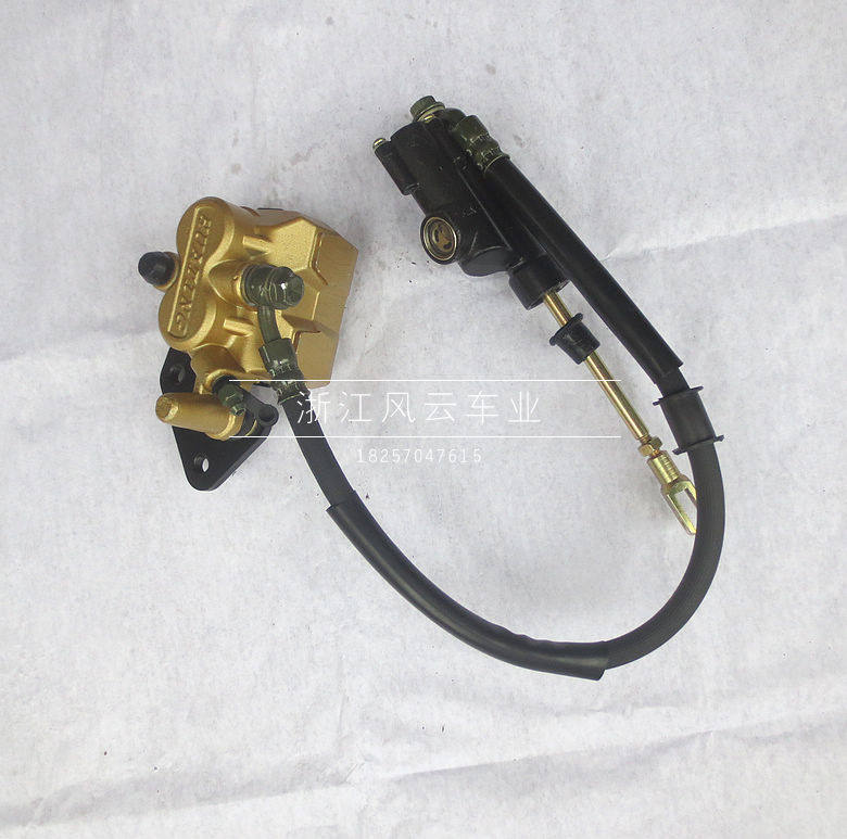 小高赛越野摩托车配件 阿波罗川崎后碟刹器 小飞鹰脚刹总成后刹车