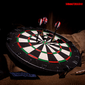 送6支飞镖 包邮 天脉傲龙 18寸厚重琼麻飞镖靶针孔自动飞镖盘还原