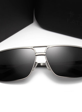 超轻铝镁偏光太阳镜时尚潮流墨镜男防紫外线钓鱼驾驶开车专用眼镜