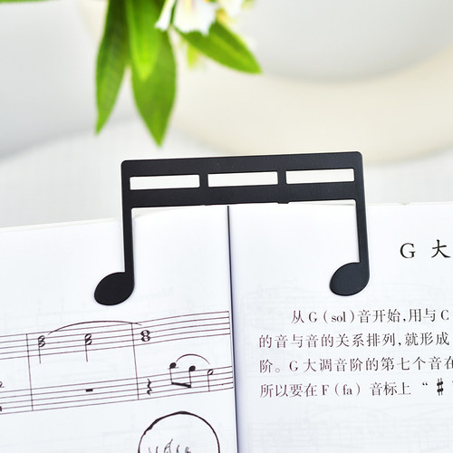 可爱书签金属分页平摊文具乐谱夹