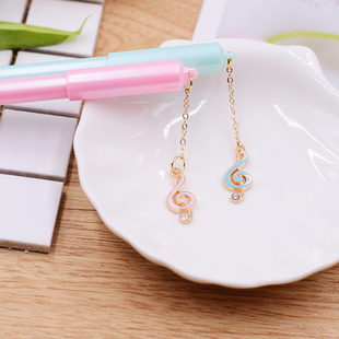 高音谱号中性笔创意音乐文具音符挂坠水笔儿童学生礼品奖品小礼物