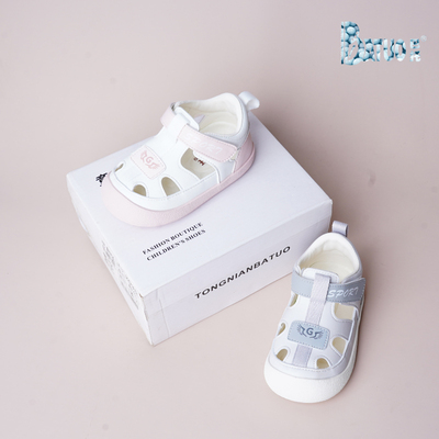 巴托童鞋 25夏季新品 宝宝软底防滑艾草防臭学步机能关键鞋1212A